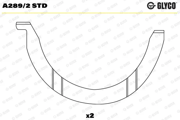 Saiba distantier, arbore cotit GLYCO A289/2 STD