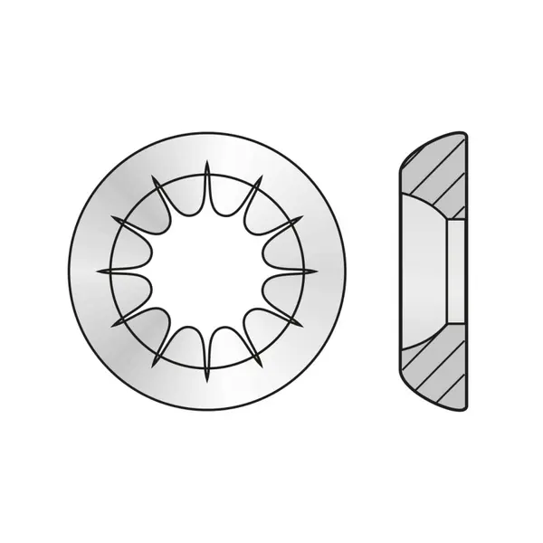 Saiba Rozeta Forma R4 Alama Nichelat-4.8x 8.8x2.7