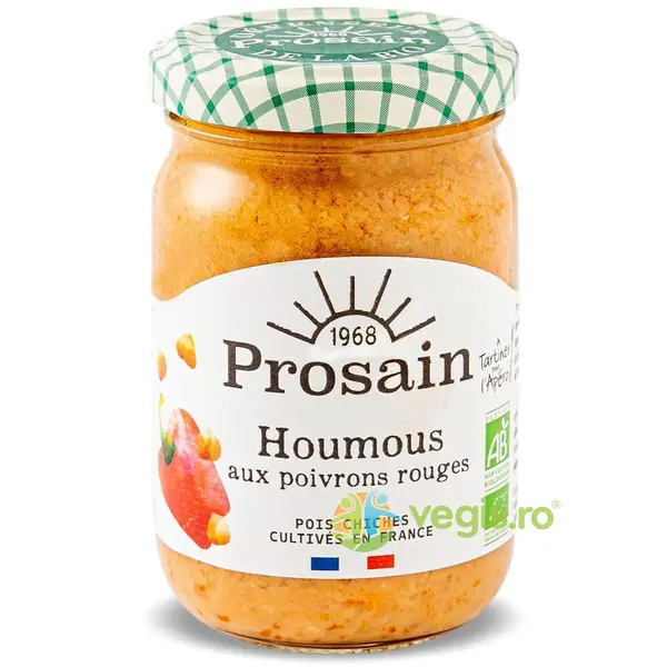 Salata Humus cu Ardei Rosu Ecologic/Bio 195g