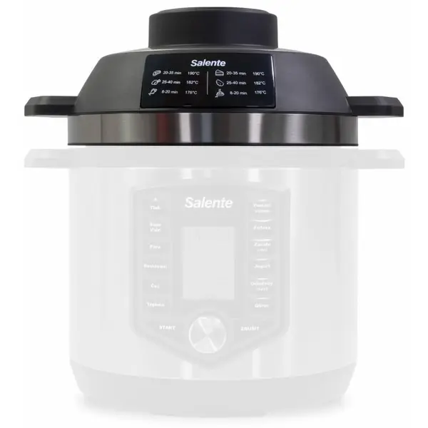 SALENTE Accesoriu Salente Friteo II, Cuptor cu aer cald pentru CUCO II, 1500 w, 2,1 kg, Argintiu-Negru