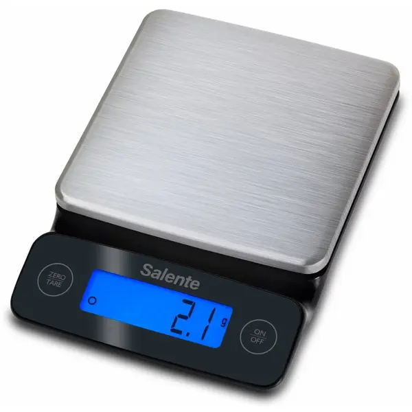 SALENTE Salente DiamondCook, Bucatarie si cantar zecimal de precizie 2in1, 3 kg, Negru-Argintiu