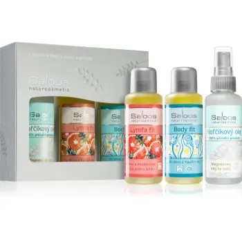 Saloos Bio Body And Massage Oils Body Fit & Lymfa Fit & Magnesium set cadou pentru sportivi
