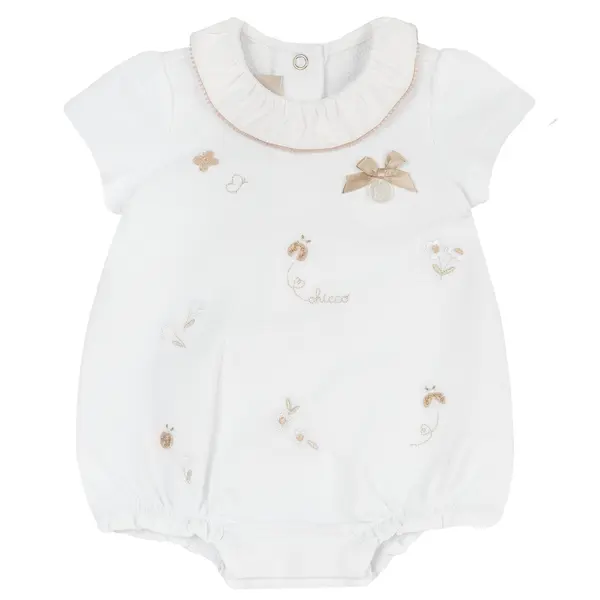Salopeta bebe Chicco, pantaloni scurti, Alb 2, 50989-66MFCI