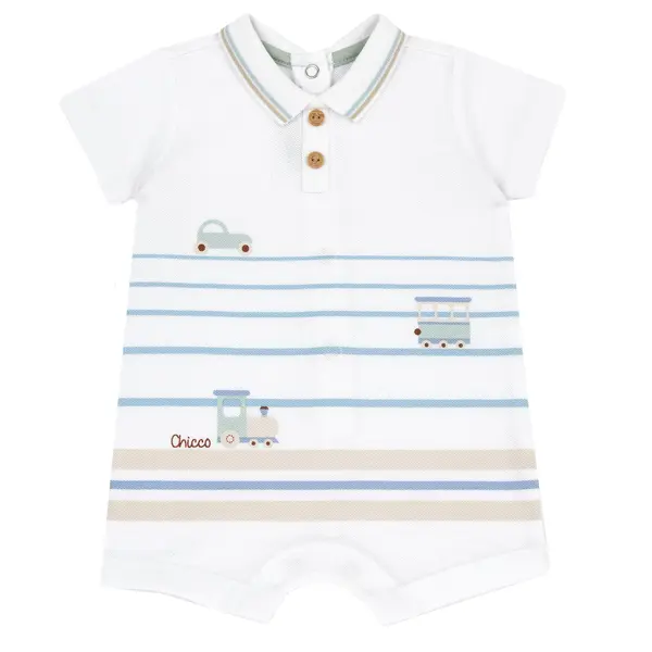Salopeta bebe Chicco, pantaloni scurti, Alb 2, 50991-66MFCI