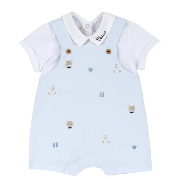 Salopeta bebe Chicco, pantaloni scurti, Bleu, 50984-66MFCI