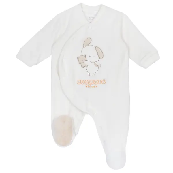 Salopeta bebelusi Chicco, alb, 00896-69MFCI