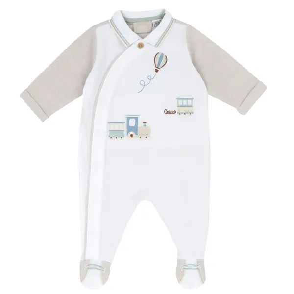 Salopeta bebelusi Chicco, Bej Cu Model, 27123-66MFCI