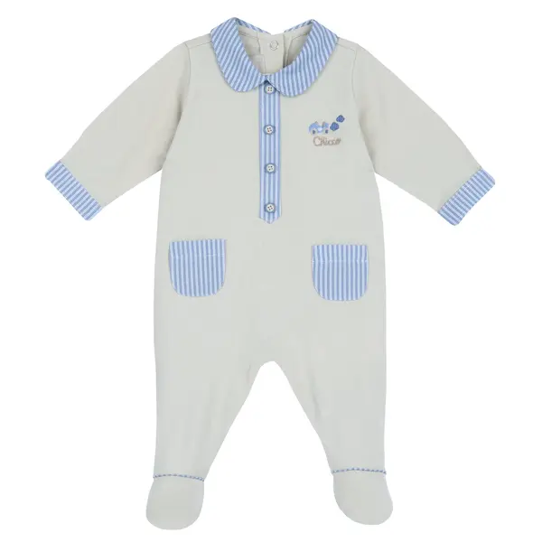 Salopeta bebelusi Chicco, bej cu model, 27245-68MFCO