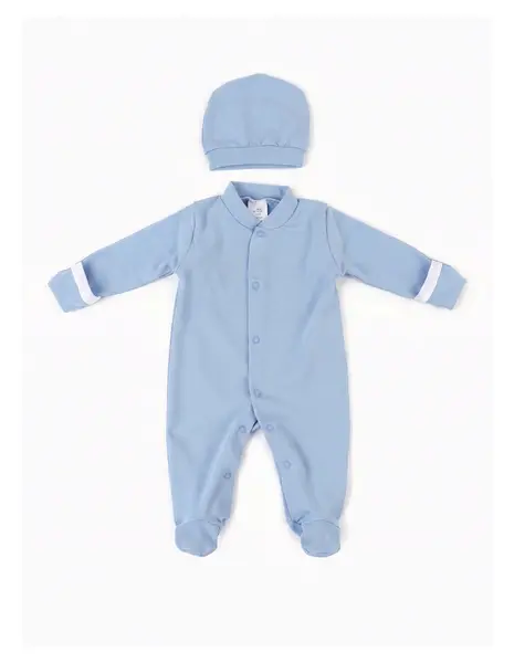 Salopeta + caciula baby CFX albastru