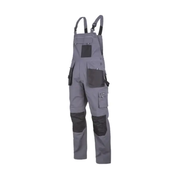 Salopeta de lucru groasa premium Lahti PRO L4061650, marimea M, cu 11 buzunare, bretele ajustabile si intarituri 600D