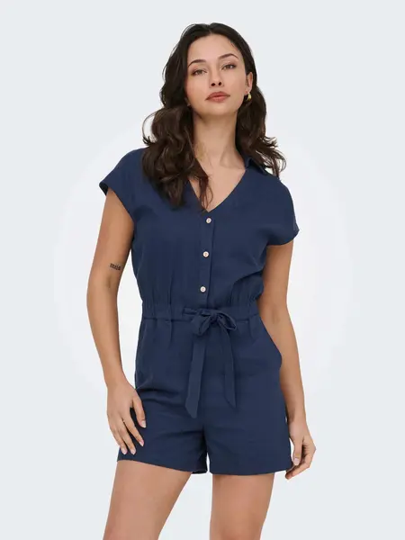 Salopeta Onlgoa Sl Linen Bl Playsuit Cc Pnt