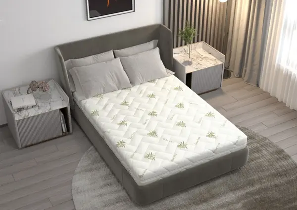 Saltea anatomica cu spuma poliuretanica Somnart Fermimax Aloe Vera 140x200x15 cm