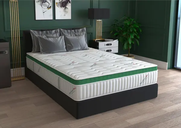 Saltea cu arcuri HypoallergenicMed Primo Protect 180 x 200 x 23 cm, ortopedica cu husa antialergica