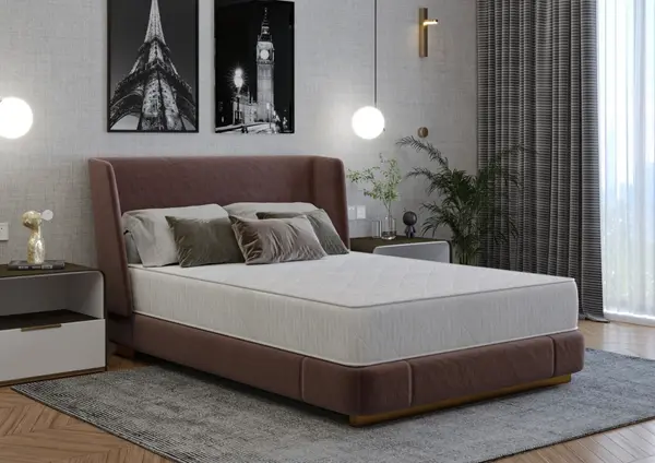 Saltea cu arcuri SomnART DORMA 100x200, înălțime 20 cm, ortopedică, husă matlasată, duritate medie