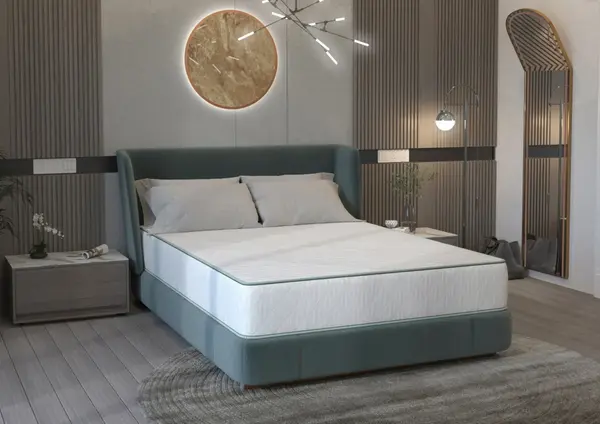Saltea cu arcuri SomnART LETTO Plus 140x200, înălțime 24 cm, ortopedică, husă matlasată, duritate tare