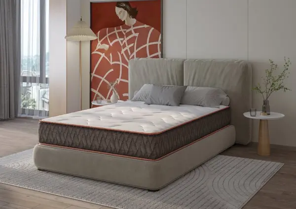 Saltea cu arcuri Supreme Comfort Pocket Multilayer 200x200x30 cm fermitate medie