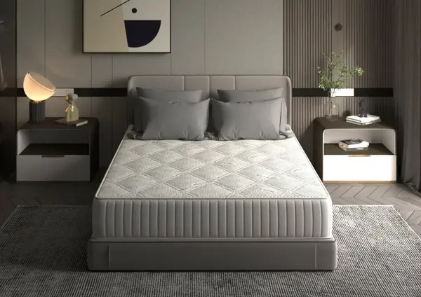 Saltea cu memorie Somnart Silver Relax 120 x 200 x 24 cm cu husa tricot silver