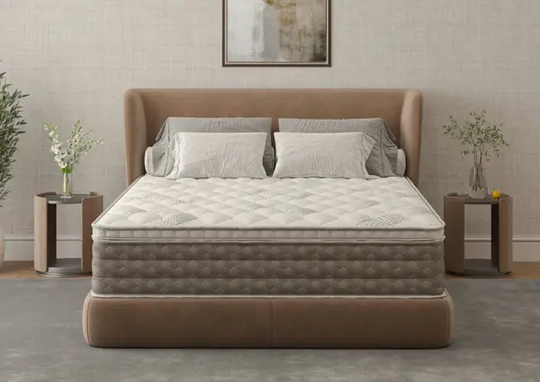 Saltea cu memorie Somnia DuoFlex 194x204x27 cm cu topper integrat, detasabil