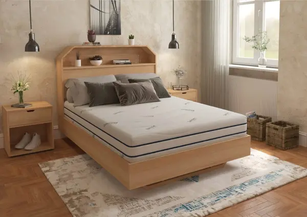 Saltea cu memorie Somnomed Antiacaria 90x200x20 cm husa cu tratament antiacarian