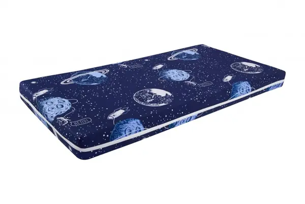 Saltea cu spuma poliuretanica Somnart Ortopedica 70x140x10 cm husa impermeabila, model cosmos