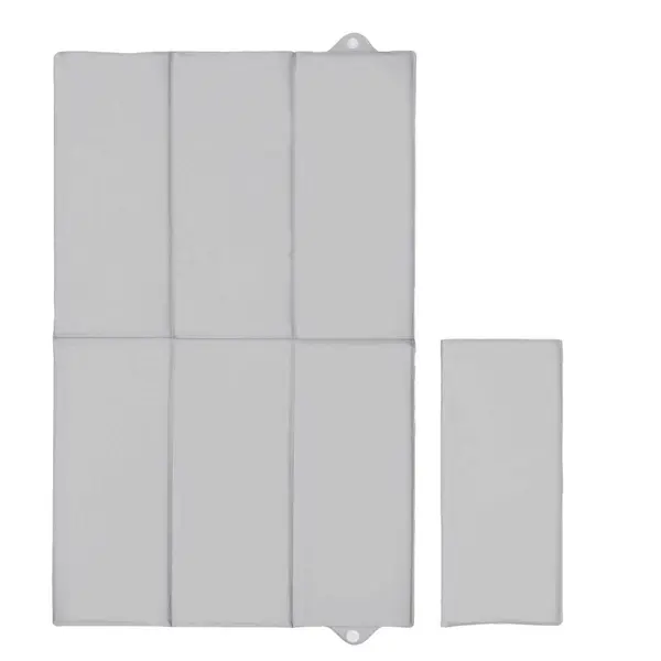 Saltea de infasat, Ceba Baby, Pliabila, 60x40 cm, Suprafata impermeabila, Multifunctionala, Pentru acasa si in deplasari, Basic Grey