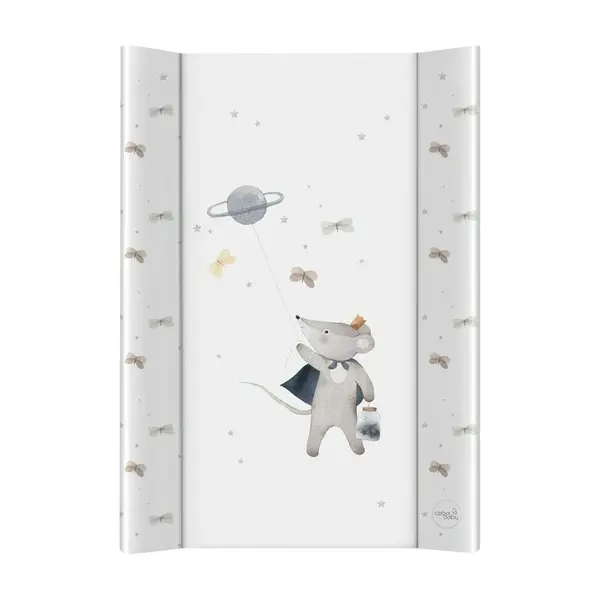 Saltea de infasat, Ceba Baby, Ultra Light, Cu Intaritura, 70x50 cm, Suprafata impermeabila, Pentru comode de infasat sau patuturi, Fara ftalati, 0 luni+, Cosmic Mouse