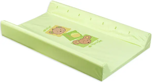 Saltea de înfășat cu bază dură Lorelli - Soricel, verde, 50 x 80 cm