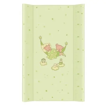 Saltea de infasat cu intaritura 80x50 cm ursuletii somnorosi verde