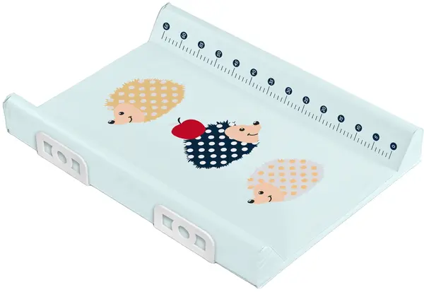 Saltea de înfășat cu sistem de siguranță Sensillo - Hedgehogs, 70 cm, Mint
