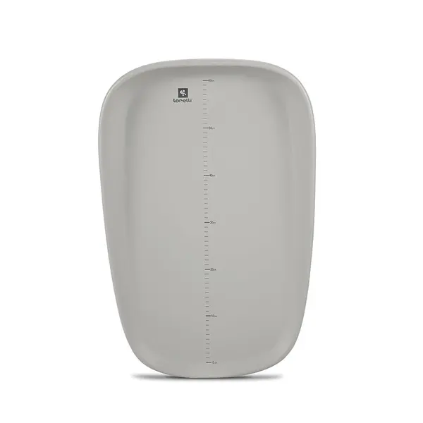 Saltea de infasat din spuma poliuretanica moale Lulu Grey, suprafata gradata, antialunecare, impermeabila, 43 x 10 x 68 cm