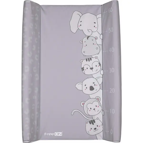 Saltea de infasat, FreeON, cu taliometru, Soft, 70 x 50 cm, Animals