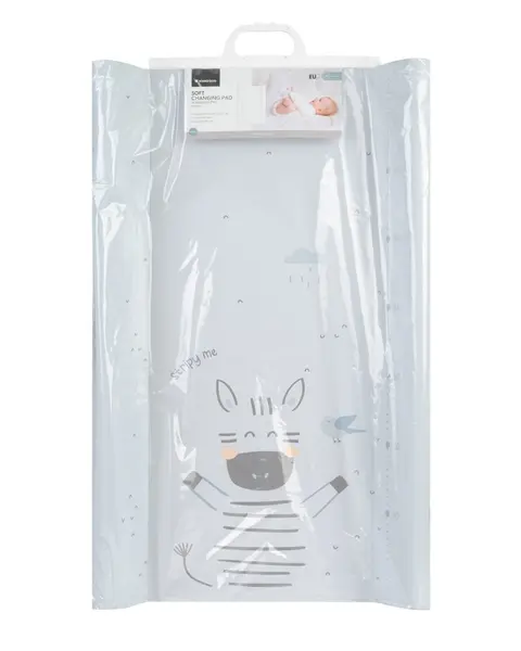 Saltea de infasat moale pentru bebelusi KikkaBoo Stripy Friends 70x50cm soft cu suprafata impermeabila,Taliometru incorporat,Contur lateral mai inalt restrictie blanda antirostogolire,Potrivita pentru acasa,cabinet medical