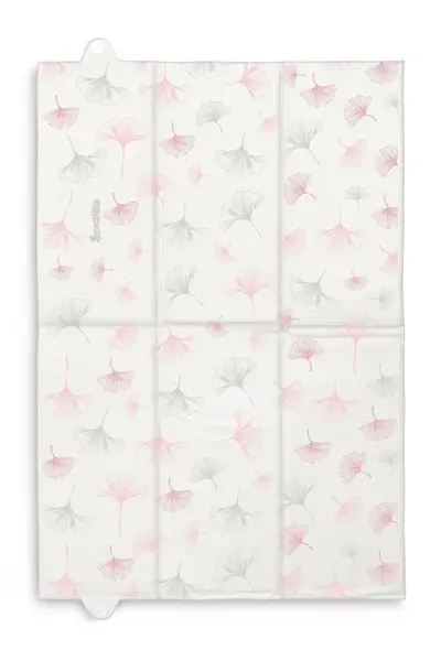 Saltea de infasat pliabila compact si impermeabila pentru plimbarecalatorie Sensillo 40x58 cm Botanic pink