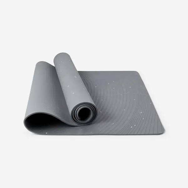 Saltea de yoga moale mărime XL 200 x 75 cm x 5mm, Gri
