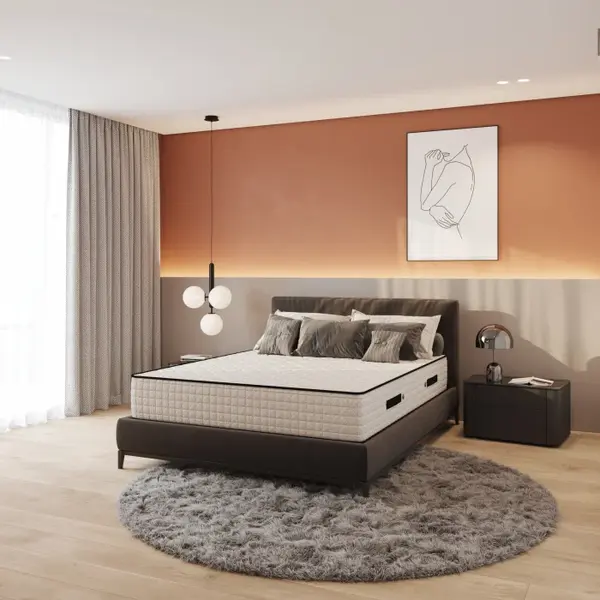 Saltea MEMORY FOAM 200x200 cm, H 20 cm, spuma memorie