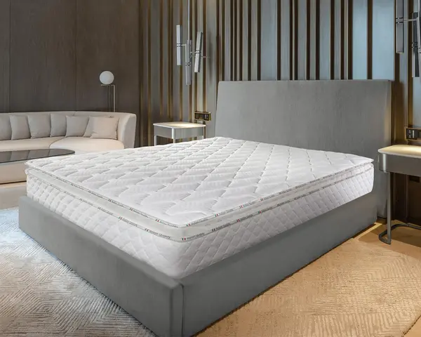 Saltea Ortopedica Bedora Hotel Line Elite Latex 180x200 cm, 7 zone, arcuri invelite, latex, 28 cm, anatomica, medie, husa antialergica