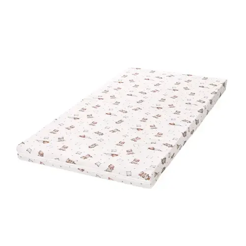 Saltea pat Lorelli Classic Bear and Pill Beige, 60 x 120 x 6 cm, spuma elastica