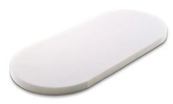 Saltea pentru landou bebelusi Sensillo Classic Albastru 75x35x3 cm,din spuma poliuretanica confortabila si elastica,husa detasabila moale, ventilanta,Grad de duritate H1