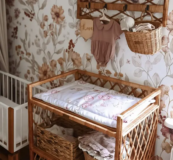 Saltea pentru masa de infasat bebe impermeabila fata dubla Boho by BabySteps