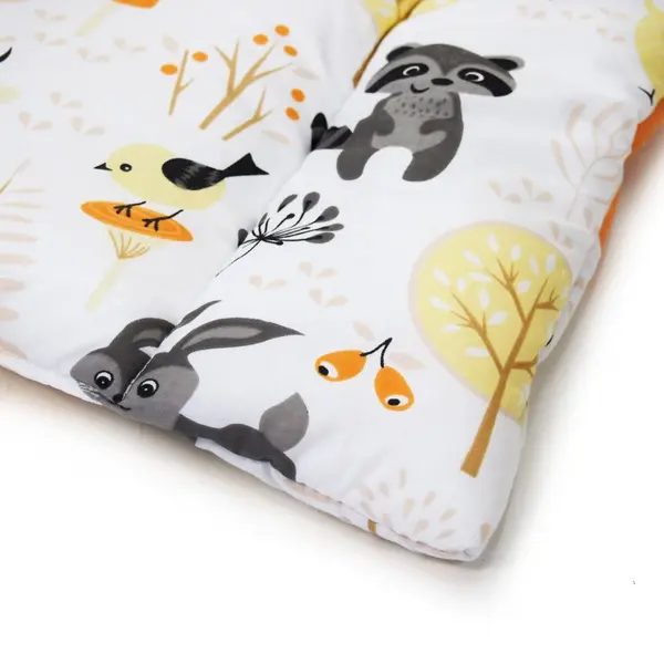 Saltea pentru masuta de infasat bebe Kerstin Forest Friends, cu umplutura din silicon, invelis 100 bumbac, dimensiune 50 x 70 cm