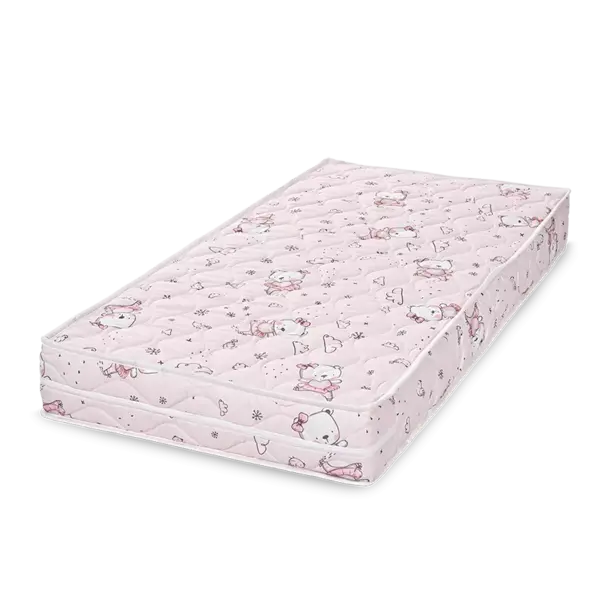 Saltea pentru patut Relax Pink Ballerina Bear din spuma elastica 140x70x12 cm
