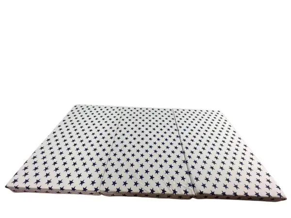 Saltea pliabila din spuma poliuretanica 120x60x5 cm Dark Blue Stars