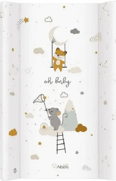 Saltea rigidă pentru schimbat Albero Mio - 70 x 47 cm, Mouse