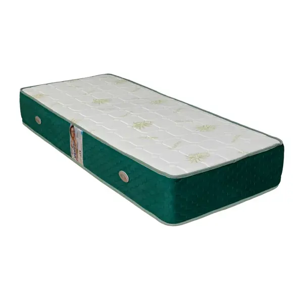 Saltea Superortopedica, 1 parte memory, 1 parte arcuri, 125x200 cm, H 27 cm, alb