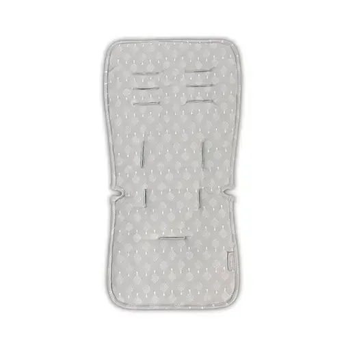 Saltea suplimentara Lorelli Grey Trees pentru carucior Liner, din bumbac/poliester, universala, cu 2 fete, 11 fante pentru centurile de siguranta, 37x70x2.50 cm
