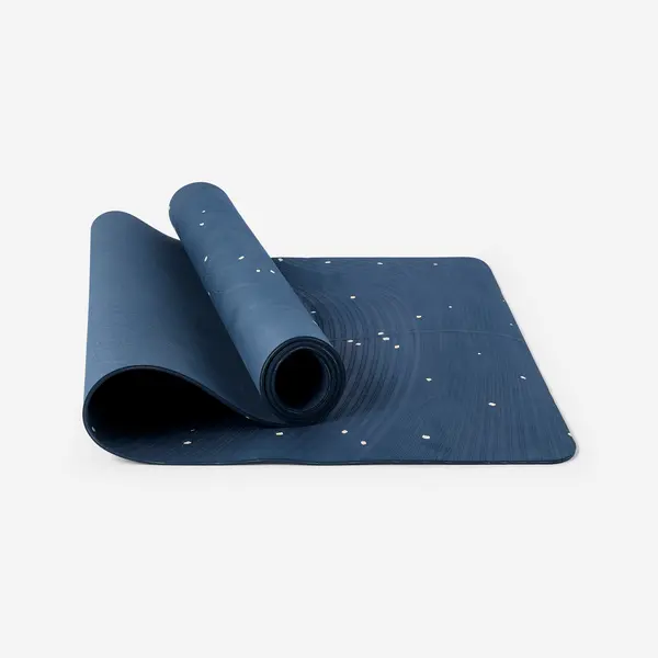 Saltea Yoga ușoară Aderență și Confort 5 mm Albastru