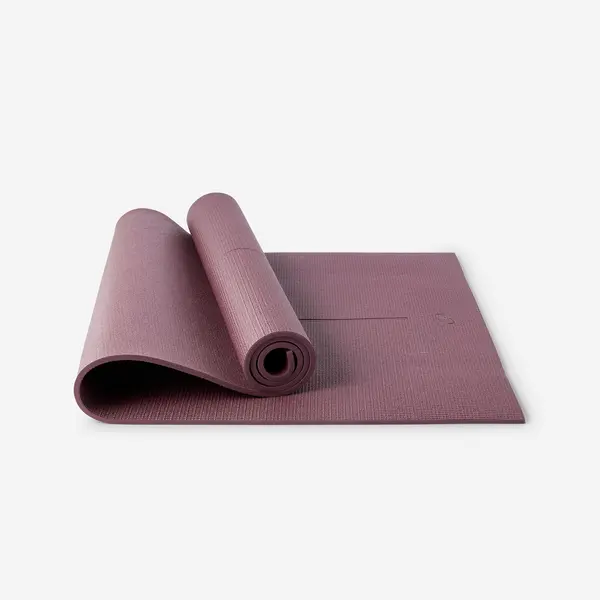Saltea yoga ușoară Confort 8 mm Bordo