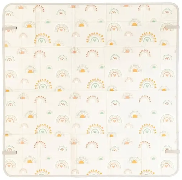 Salteluță pliabilă moale din spumă Infantino – 147 x 147 cm, curcubeu
