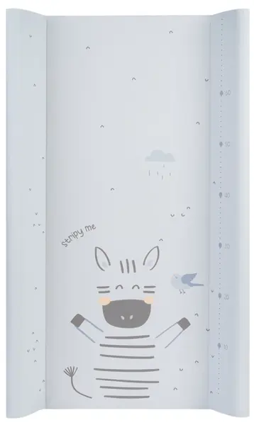 Salteluță tare de înfășat KikkaBoo Stripy Friends - 80 х 50 cm