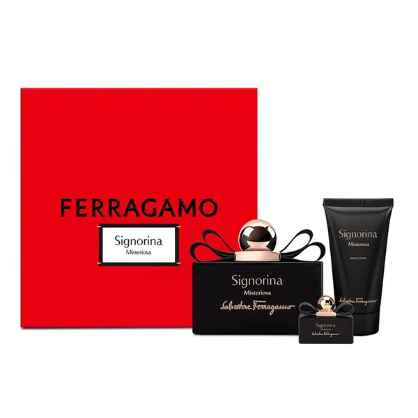 Salvatore Ferragamo – Signorina Misteriosa Eau De Parfum 100ml + Eau De Parfum 5ml + Body Lotion 50ml